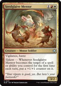 Magic: The Gathering Single - Bloomburrow - Seedglaive Mentor - FOIL Uncommon/0231 - Lightly Played