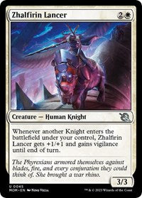 Magic: The Gathering Single - March of the Machine - Zhalfirin Lancer - Uncommon/0045 - Lightly Played