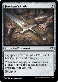 Magic: The Gathering Single - Commander Masters - Forebear's Blade - FOIL Uncommon/0394 - Lightly Played