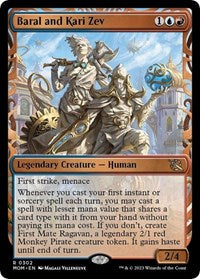 Magic: The Gathering Single - March of the Machine - Baral and Kari Zev (Showcase) - Rare/0302 - Lightly Played