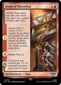 Magic: The Gathering Single - Universes Beyond: The Lord of the Rings: Tales of Middle-earth - Book of Mazarbul (Foil) - Uncommon/0116 - Lightly Played