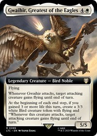 Magic: The Gathering Single - Commander: The Lord of the Rings: Tales of Middle-earth - Gwaihir, Greatest of the Eagles (Extended Art) - Rare/0099 - Lightly Played
