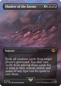 Magic: The Gathering Single - Universes Beyond: The Lord of the Rings: Tales of Middle-earth - Shadow of the Enemy (Borderless) (Foil) - Mythic/0424 - Lightly Played