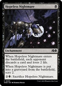 Magic: The Gathering Single - Wilds of Eldraine - Hopeless Nightmare - FOIL Common/0095 Lightly Played