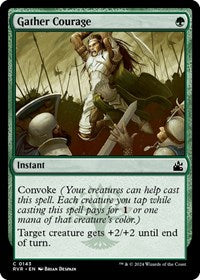 Magic: The Gathering Single - Ravnica Remastered - Gather Courage (Foil) - Common/0143 Lightly Played