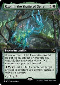 Magic: The Gathering Single - March of the Machine - Ozolith, the Shattered Spire (Extended Art) - Rare/0372 - Lightly Played