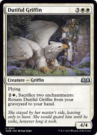 Magic: The Gathering Single - Wilds of Eldraine - Dutiful Griffin - Uncommon/0011 Lightly Played