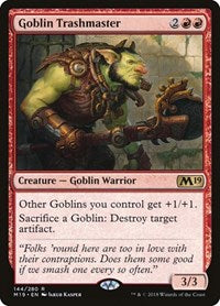 Magic: The Gathering Single - Core Set 2019 - Goblin Trashmaster - Rare/0144 - Lightly Played