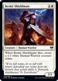 Magic: The Gathering Single - Kaldheim - Beskir Shieldmate (Foil) - Common/004 - Lightly Played