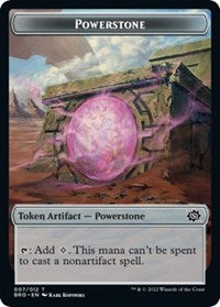 Magic: The Gathering Single - The Brothers' War - Powerstone // Emblem - Saheeli, Filigree Master Double-sided Token (Foil) - Token/007-012 - Lightly Played