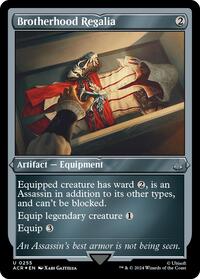 Magic: The Gathering Single - Universes Beyond: Assassin's Creed - Brotherhood Regalia (Foil Etched) - Uncommon/0255 - Lightly Played