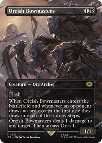 Magic: The Gathering Single - Universes Beyond: The Lord of the Rings: Tales of Middle-earth - Orcish Bowmasters (Borderless) - Rare/0433 - Lightly Played