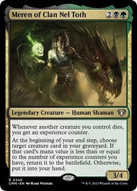 Magic: The Gathering Single - Commander Masters - Meren of Clan Nel Toth - FOIL Rare/0346 - Lightly Played