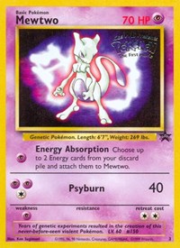 Pokemon Singles - WotC Promos - Mewtwo (Movie Promo) - Promo/3 - Lightly Played