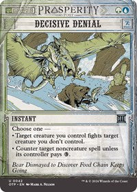 Magic: The Gathering Single - Outlaws of Thunder Junction Breaking News - Decisive Denial - Uncommon/0048 - Lightly Played