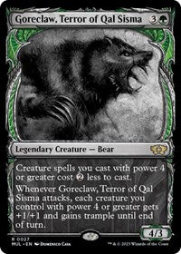 Magic: The Gathering Single - March of the Machine: Multiverse Legends - Goreclaw, Terror of Qal Sisma - Rare/0027 - Lightly Played