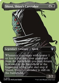 Magic: The Gathering Single - Commander Masters - Shirei, Shizo's Caretaker (Borderless) - FOIL Uncommon/0676 - Lightly Played