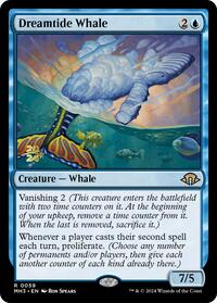 Magic: The Gathering Single - Modern Horizons 3 - Dreamtide Whale - PRE-RELEASE Rare/0059 - Lightly Played