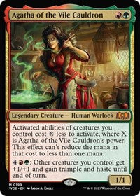 Magic: The Gathering Single - Wilds of Eldraine - Agatha of the Vile Cauldron (Foil) - Mythic/0199 Lightly Played