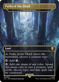 Magic: The Gathering Single - Commander: The Lord of the Rings: Tales of Middle-earth - Paths of the Dead - Cavern of Souls - FOIL Mythic/0362 - Lightly Played (Copy)