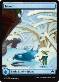 Magic: The Gathering Single - Bloomburrow - Island (0268) - FOIL Land/0269 - Lightly Played