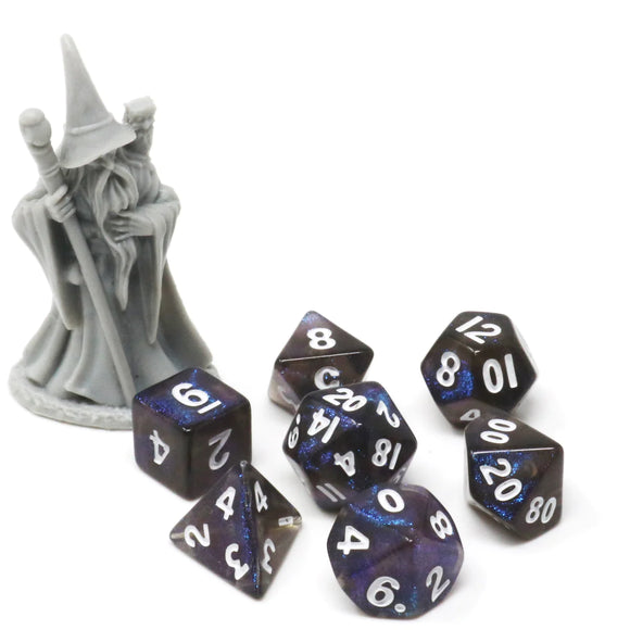 Critlings 7pc Mini RPG Set - Indigo Sparkle