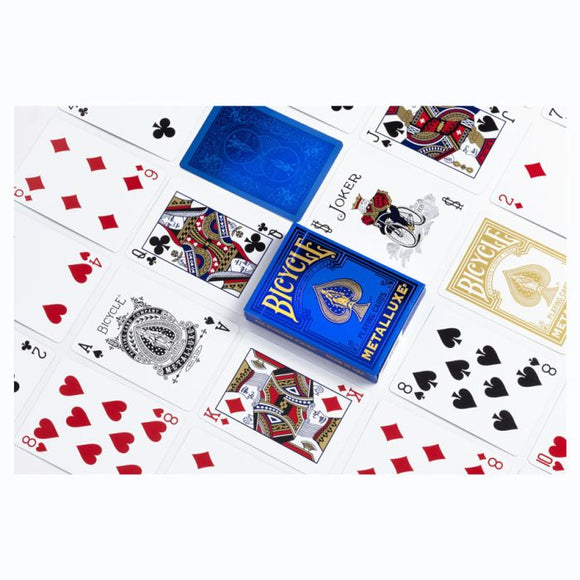 BICYCLE PLAYING CARDS: Metalluxe Blue