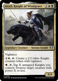 Magic: The Gathering Single - Commander Masters - Aryel, Knight of Windgrace - FOIL Uncommon/0336 Lightly Played