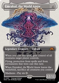 Magic: The Gathering Single - Modern Horizons 3 - Emrakul, the World Anew (Borderless) - Mythic/0381 - Lightly Played