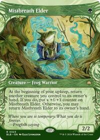 Magic: The Gathering Single - Bloomburrow - Mistbreath Elder (Showcase) - FOIL Rare/0323 - Lightly Played