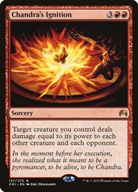 Magic: The Gathering Single - Magic Origins - Chandra's Ignition - Rare/137 Lightly Played