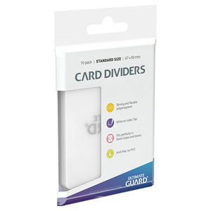 Card Dividers: Standard Size- Transparent