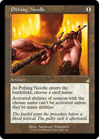Magic: The Gathering Single - Ravnica Remastered - Pithing Needle (Retro Frame) - FOIL Rare/463 Lightly Played