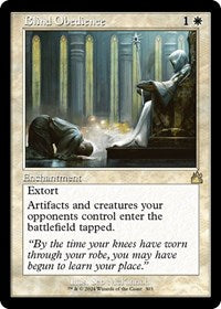 Magic: The Gathering Single - Ravnica Remastered - Blind Obedience (Retro Frame) (Foil) - Rare/0303 Lightly Played