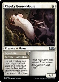 Magic: The Gathering Single - Wilds of Eldraine - Cheeky House-Mouse - FOIL Uncommon/0007 Lightly Played