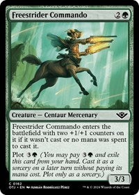 Magic: The Gathering Single - Outlaws of Thunder Junction - Freestrider Commando - FOIL Common/0162 Lightly Played