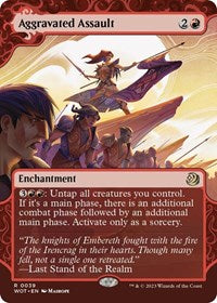 Magic: The Gathering Single - Wilds of Eldraine: Enchanting Tales -  Aggravated Assault - Rare/0039 Lightly Played
