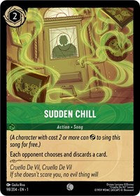 Disney Lorcana Single - First Chapter - Sudden Chill - Common/098 Lightly Played