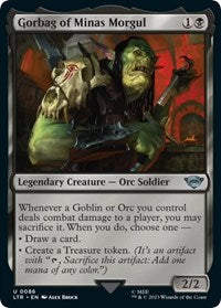 Magic: The Gathering Single - Universes Beyond: The Lord of the Rings: Tales of Middle-earth - Gothmog, Morgul Lieutenant (Foil) - Uncommon/0087 - Lightly Played