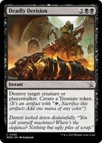 Magic: The Gathering Single - March of the Machine - Deadly Derision (Foil) - Common/0099 - Lightly Played