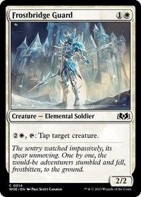 Magic: The Gathering Single - Wilds of Eldraine - Frostbridge Guard - FOIL Common/0014 Lightly Played