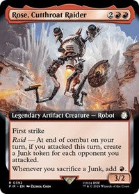 Magic: The Gathering Single - Universes Beyond: Fallout - Rose, Cutthroat Raider (Extended Art) - Rare/0392 Lightly Played