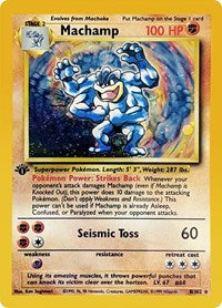 Pokemon Singles - Deck Exclusive - Machamp - 8/102 - Holo Rare/008 - Heavily Played