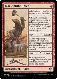 Magic: The Gathering Single - Bloomburrow - Blacksmith's Talent - FOIL Uncommon/0125 - Lightly Played