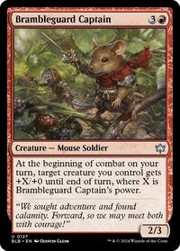 Magic: The Gathering Single - Bloomburrow - Brambleguard Captain - FOIL Uncommon/0127 - Lightly Played