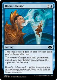 Magic: The Gathering Single - Modern Horizons 3 - Deem Inferior - FOIL Common/0057 - Lightly Played