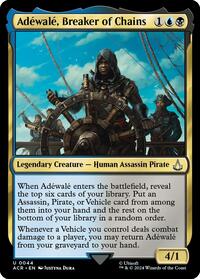 Magic: The Gathering Single - Universes Beyond: Assassin's Creed - Adewale, Breaker of Chains - FOIL Uncommon/0044 - Lightly Played