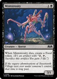Magic: The Gathering Single - Wilds of Eldraine - Mintstrosity (Foil) - Common/0100 Lightly Played