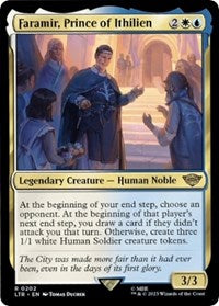 Magic: The Gathering Single - Universes Beyond: The Lord of the Rings: Tales of Middle-earth - Faramir, Prince of Ithilien (Foil) - Rare/0202 - Lightly Played