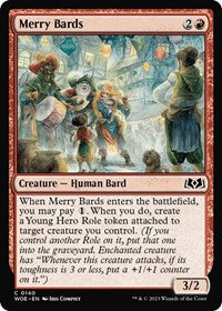 Magic: The Gathering Single - Wilds of Eldraine - Merry Bards - FOIL Common/0140 Lightly Played